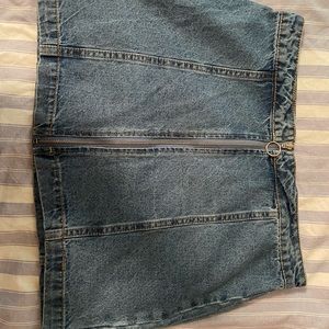 Forever 21, US: 29, Jean zip up skirt